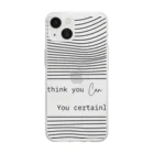 The Alburos & Co.のIf you think you Can you certainly Will Soft Clear Smartphone Case