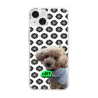 cliff★KIMAMAの愛犬cliff君 Soft Clear Smartphone Case