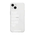 サードストリートのPLAY LAUGH HAPPY GLOW TRY Soft Clear Smartphone Case