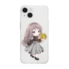 はちおねえさんのちびはちおねえさん冬デートver. Soft Clear Smartphone Case