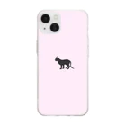 orange_honeyの猫1 黒猫 Soft Clear Smartphone Case