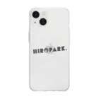 hiroparkのsimple LOGO-paw print【Black】 Soft Clear Smartphone Case