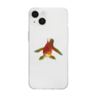 acobi'sのこっち見てる違う金魚 Soft Clear Smartphone Case