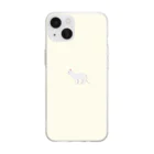 orange_honeyの猫1-2 白猫 Soft Clear Smartphone Case