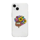 AYA_soundのflower girl Soft Clear Smartphone Case