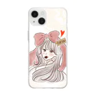 ぽいまるの恋するおんなのこ Soft Clear Smartphone Case