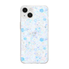 Hidzuki Kaoruの彩のきらめき＜ブルー＞ Soft Clear Smartphone Case