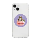 猫カフェラグドール（大阪難波）のマカロンきちゃん💋💕 Soft Clear Smartphone Case