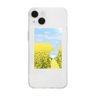 すげこの菜の花畑のおんなのこ Soft Clear Smartphone Case