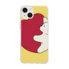 みにゆん　ねこの愛を抱いた子犬~ Soft Clear Smartphone Case