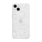 かけるの脳内支店の家族写真・黒（iPhone14推奨） Soft Clear Smartphone Case