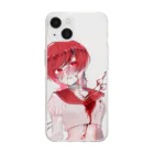 奏のぶっ刺されレッドちゃん Soft Clear Smartphone Case