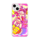 もなかのはれんちピーチちゃん🍑 Soft Clear Smartphone Case