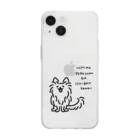 TOMOS-dogのえがおでみあげる犬 Soft Clear Smartphone Case