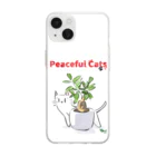 Mahiroshka まひろ朱夏 絵と音楽のPeaceful Cats ガジュマル Soft Clear Smartphone Case
