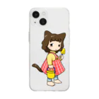 竹月のおみせのたのしいようちえん Soft Clear Smartphone Case