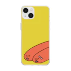 ピンペグの明太くんと太子さん Soft Clear Smartphone Case