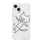 handmade asyouareの笑って負けて勝利犬 Soft Clear Smartphone Case