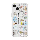 tarao storeのWe Live Wonder Life Soft Clear Smartphone Case