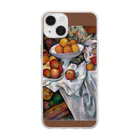 SONOTENI-ARTの017-001　ポール・セザンヌ　『リンゴとオレンジのある静物』　クリア　スマホケース　iPhone 14/14Pro/13/13Pro/12/12Pro/11専用デザイン　CC5-1 ソフトクリアスマホケース