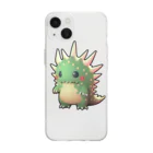 AI_Labのオリジナルミニモンスター Soft Clear Smartphone Case