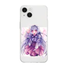 月蝕ざっか店＠SUZURIのキミに恋する季節 - C Soft Clear Smartphone Case