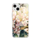 botanicalartAIの沈丁花 Soft Clear Smartphone Case