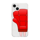 dougaseiseitokoroの足の生えた椅子 Soft Clear Smartphone Case