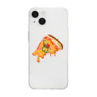 Japanolofi_RecordsのMix Pizza (dot) Soft Clear Smartphone Case