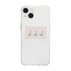 rilybiiのSakura Milk Tea , Skura Momo three Tulip . Soft Clear Smartphone Case