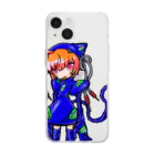 めめ郎のメカ猫又 Soft Clear Smartphone Case