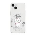 NYACHA&BOOCHAのオシャレにゃーちゃ、 Soft Clear Smartphone Case