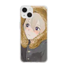 Nika屋さんのふわふわを頬に Soft Clear Smartphone Case