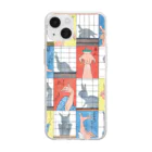 Hungry Freaksの歌川広重「新板かげぼしづくし」 Soft Clear Smartphone Case