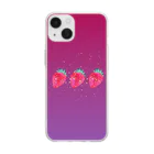 blmのイチゴ(1) Soft Clear Smartphone Case