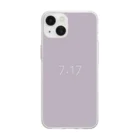 「Birth Day Colors」バースデーカラーの専門店の7月17日の誕生色「アイリス」 Soft Clear Smartphone Case