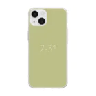 「Birth Day Colors」バースデーカラーの専門店の7月31日の誕生色「ビーチナット」 Soft Clear Smartphone Case