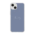 「Birth Day Colors」バースデーカラーの専門店の8月15日の誕生色「ストーンウォッシュ」 Soft Clear Smartphone Case