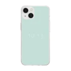 「Birth Day Colors」バースデーカラーの専門店の10月13日の誕生色「オパール・ブルー」 Soft Clear Smartphone Case