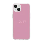 「Birth Day Colors」バースデーカラーの専門店の10月17日の誕生色「オーキッド・スモーク」 Soft Clear Smartphone Case