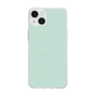 「Birth Day Colors」バースデーカラーの専門店の10月22日の誕生色「ダスティ・アクア」 Soft Clear Smartphone Case