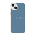「Birth Day Colors」バースデーカラーの専門店の12月15日の誕生色「ブルー・ヘヴン」 Soft Clear Smartphone Case