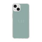 「Birth Day Colors」バースデーカラーの専門店の1月22日の誕生色「ブルー・サーフ」 Soft Clear Smartphone Case