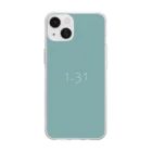 「Birth Day Colors」バースデーカラーの専門店の1月31日の誕生色「アクアファー」 Soft Clear Smartphone Case