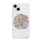 T’s succulentの多肉植物　寄植え編　vol.1 Soft Clear Smartphone Case