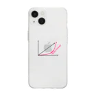 R362designのBreak Through（ピンク） Soft Clear Smartphone Case