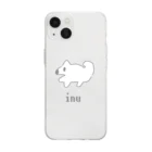 優しい世界のお店のかわいいINU Soft Clear Smartphone Case