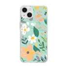 Playful Planetのflower 2 Soft Clear Smartphone Case