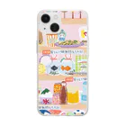 Katsukin Takamura | フェルトミニチュアアートドールの夏祭り Soft Clear Smartphone Case