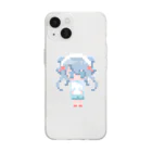 おさかなやさんのドットのさめいどちゃん Soft Clear Smartphone Case